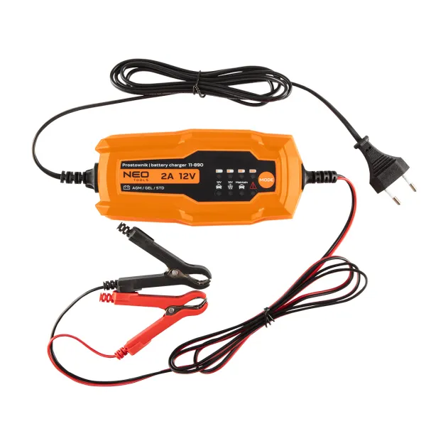 Prostownik automatyczny 2A/35W, 4-60Ah, do akumulatorów kwasowych / AGM / GEL